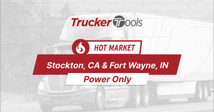 Where’s the Freight? Cheyenne, Stockton, Decatur, Fort Wayne and Texarkana Top Markets for Truckers in the Next Week