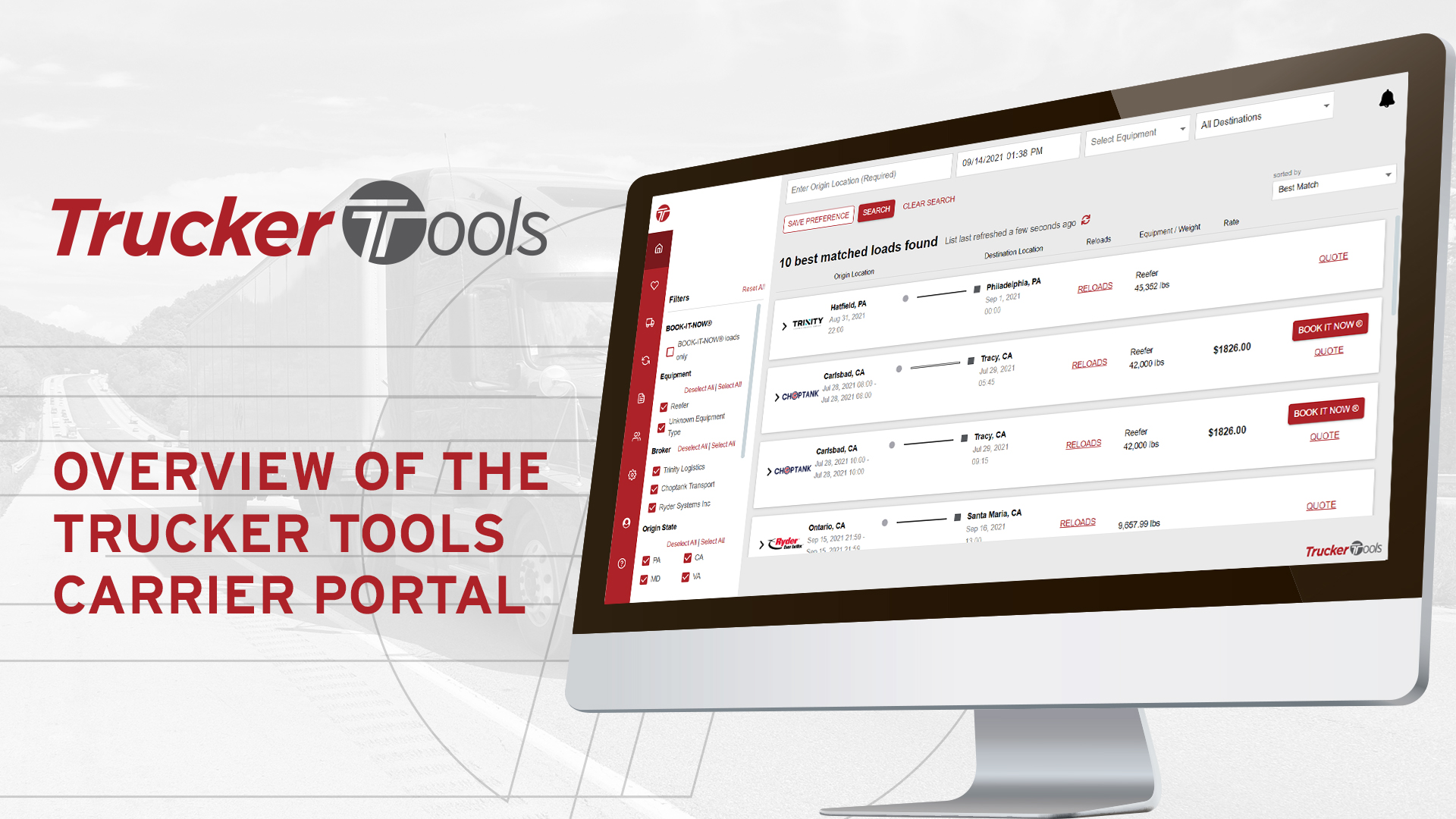 Book Premium Loads with Trucker Tools Carrier Portal